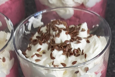 Mousse de betteraves et chantilly au chèvre